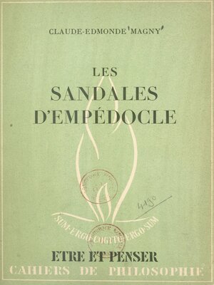 cover image of Les sandales d'Empédocle